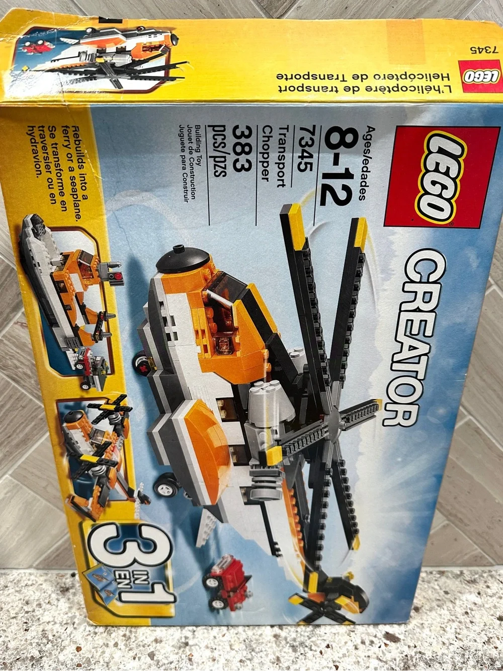 LEGO CREATOR Transport Chopper 7345 3-in-1 Retired BONUS LEGO 60000 Motorcycle